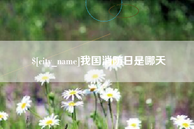 丹阳我国消防日是哪天