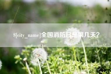 丹阳全国消防日是第几天？