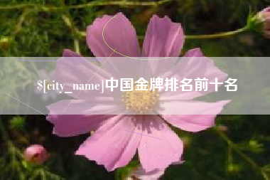 丹阳中国金牌排名前十名