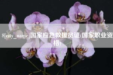 丹阳国家应急救援员证(国家职业资格)