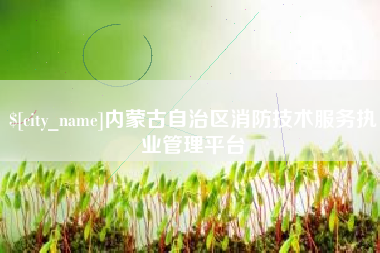 丹阳内蒙古自治区消防技术服务执业管理平台