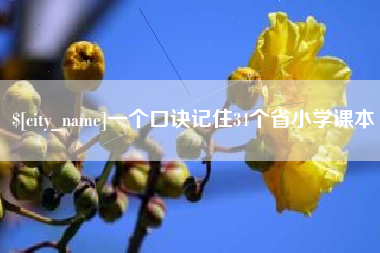 丹阳一个口诀记住34个省小学课本