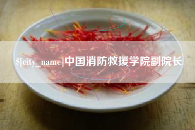 丹阳中国消防救援学院副院长
