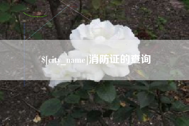 丹阳消防证的查询