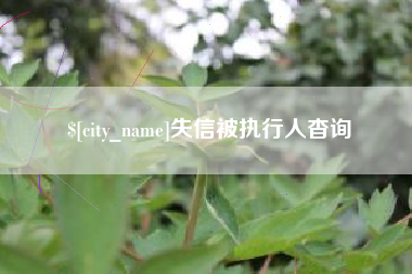 丹阳失信被执行人杳询