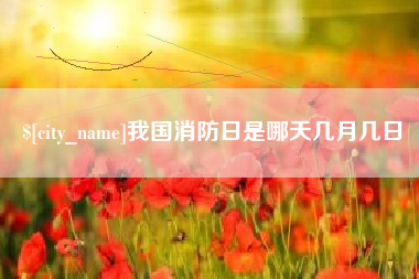 丹阳我国消防日是哪天几月几日