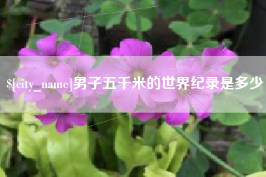 丹阳男子五千米的世界纪录是多少