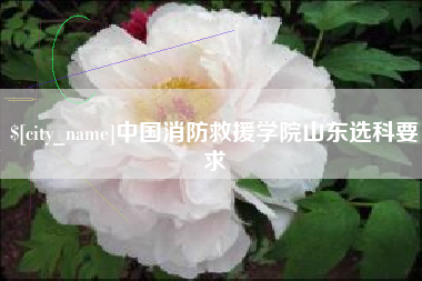丹阳中国消防救援学院山东选科要求