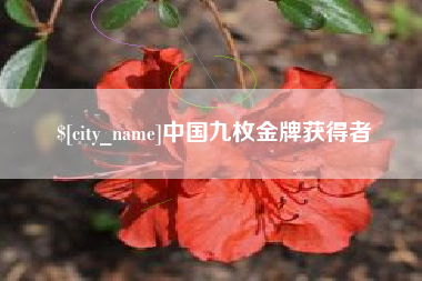 丹阳中国九枚金牌获得者