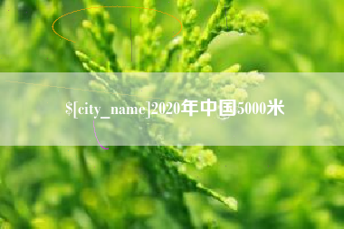丹阳2020年中国5000米