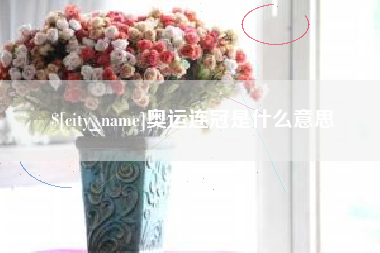 丹阳奥运连冠是什么意思